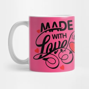 made with love , valentine Mug